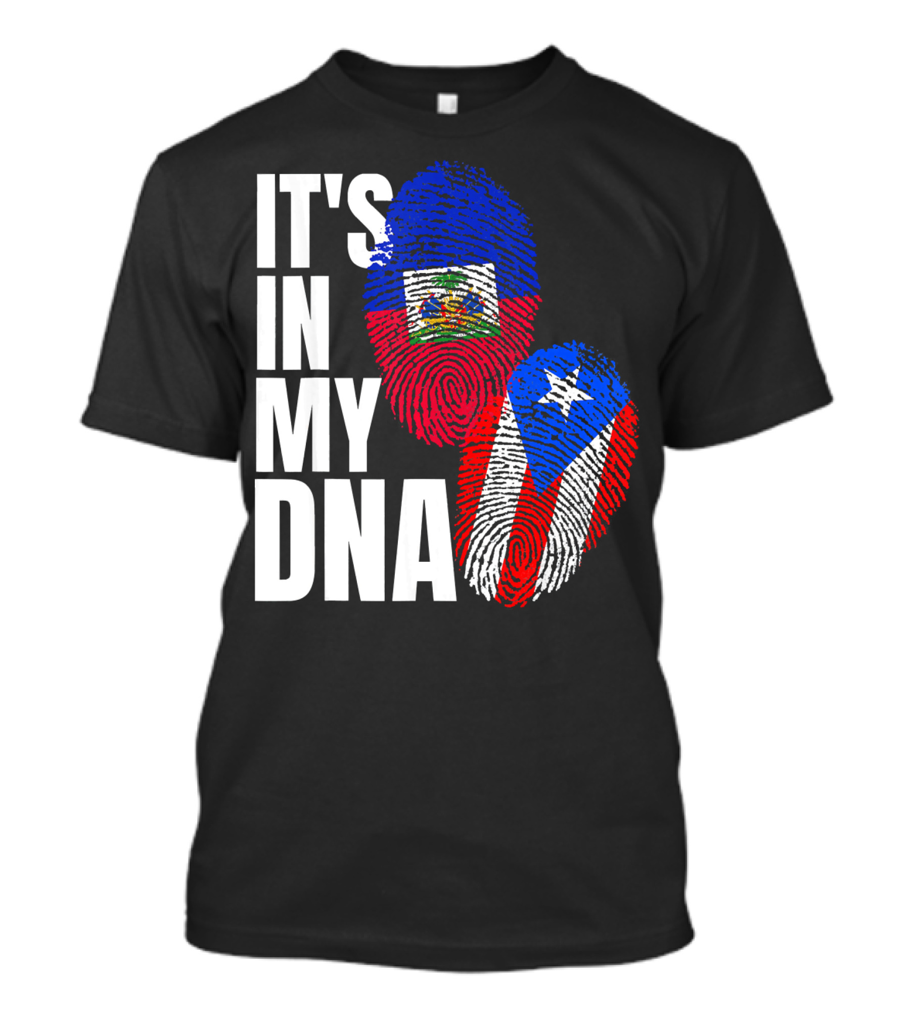 It's In My DNA Haitian Puerto Rican Flag Heritage T-Shirt
