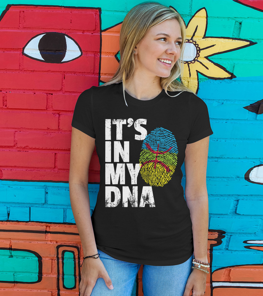 It's IN My Dna Amazigh Tamazgha Kabyle Fingerprint T-Shirt