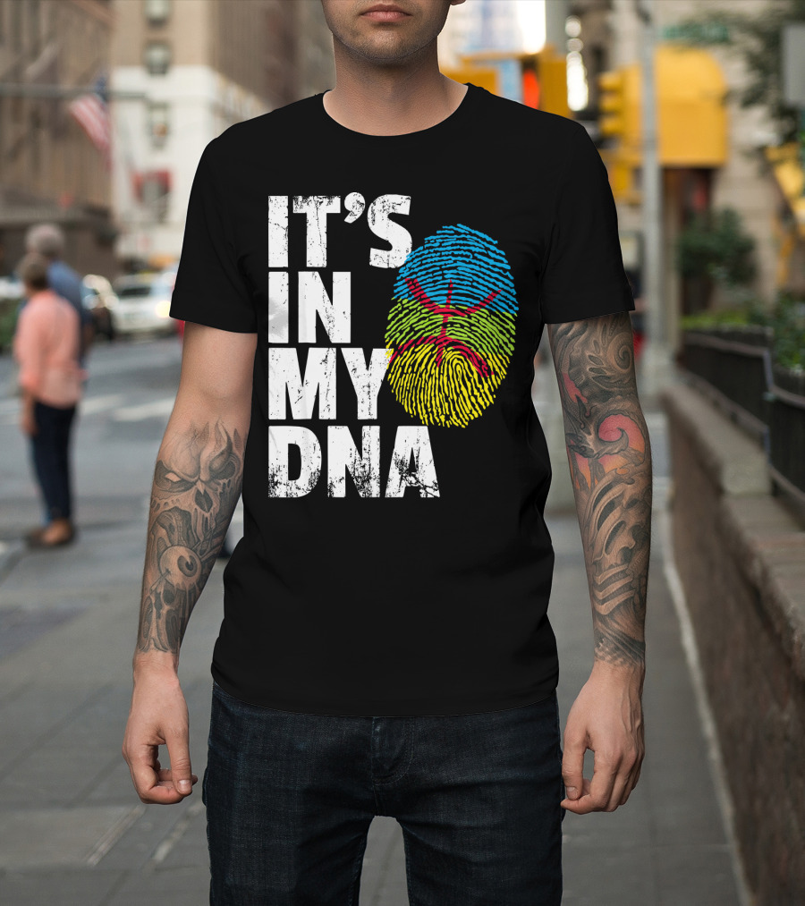It's IN My Dna Amazigh Tamazgha Kabyle Fingerprint T-Shirt