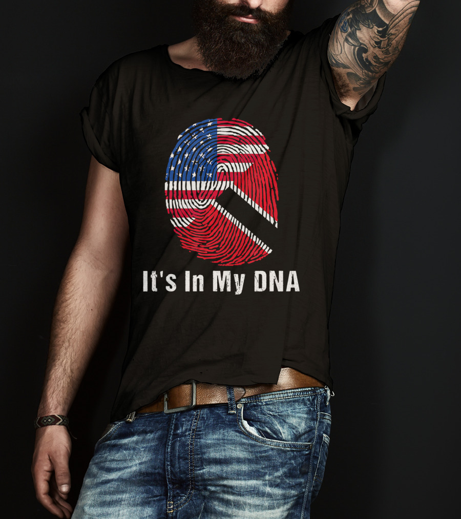 Trinidad And Tobago Flag USA Flag It's In My DNA T-Shirt