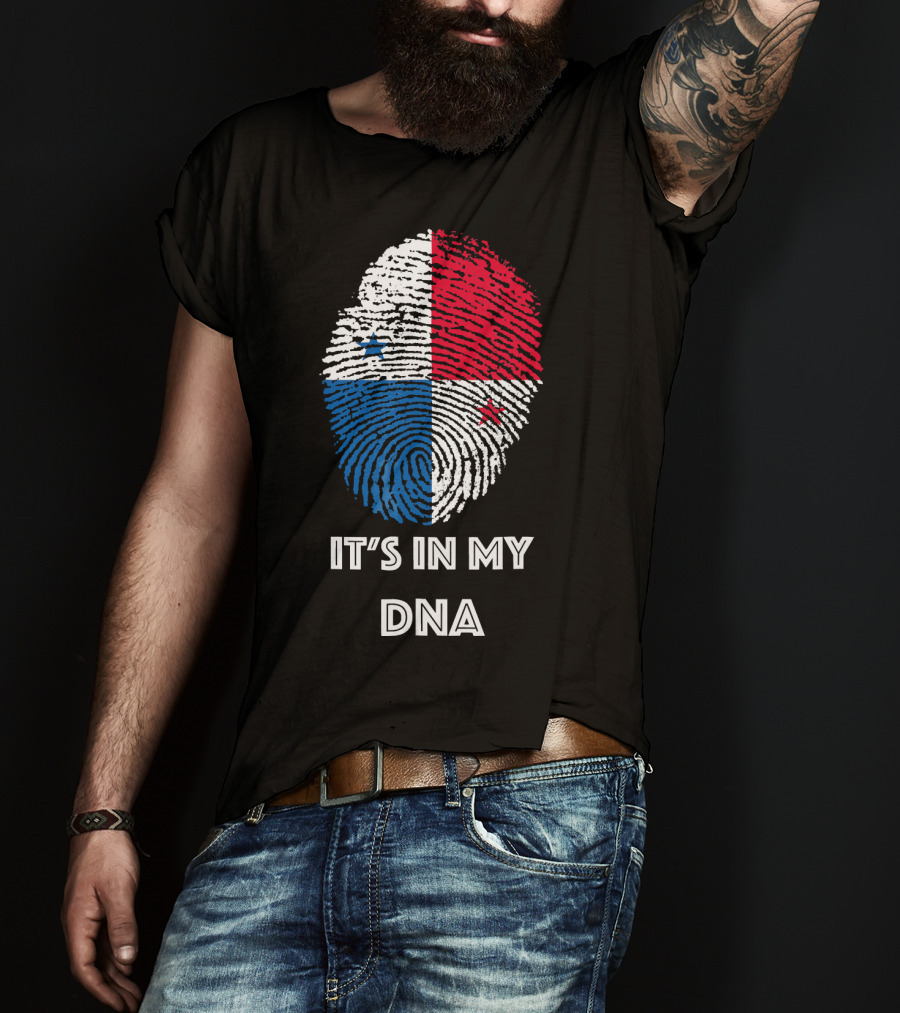Panama Flag Fingerprint It's In My DNA T-Shirt