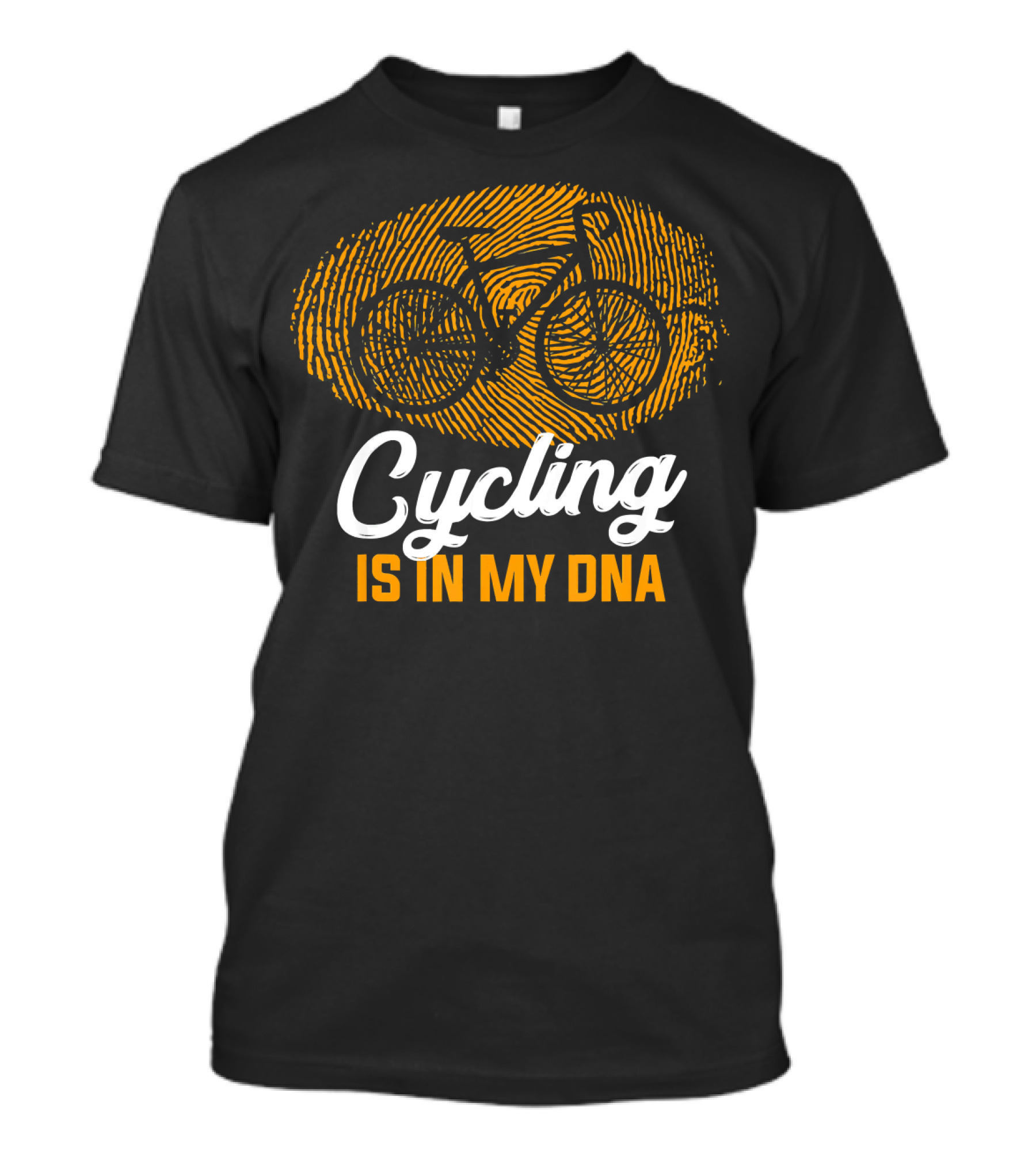 Cycling Is In My DNA Fingerprint Bicycle T-Shirt