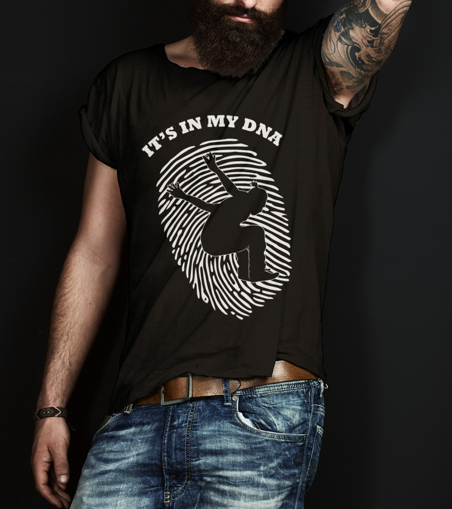 It's In My DNA Parkour Freestyle Fingerprint T-Shirt