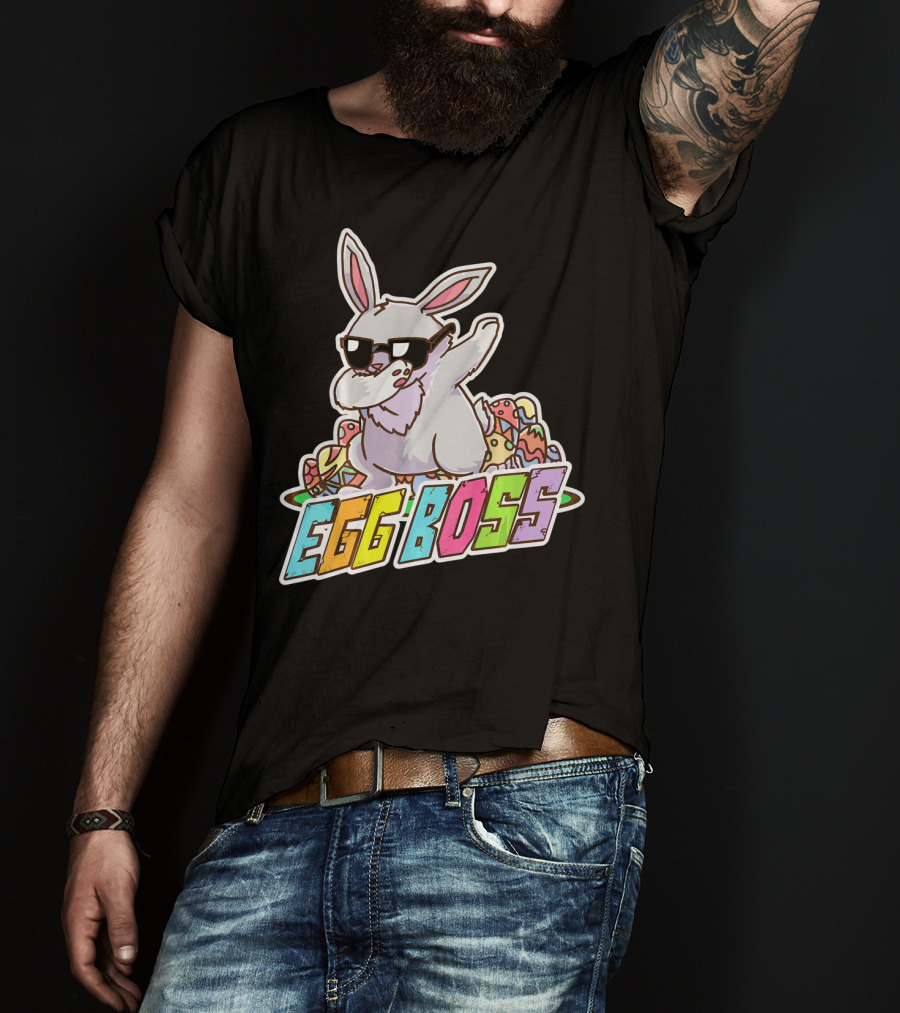 EGG BOSS Easter Bunny Dabbing Sunglasses T-Shirt