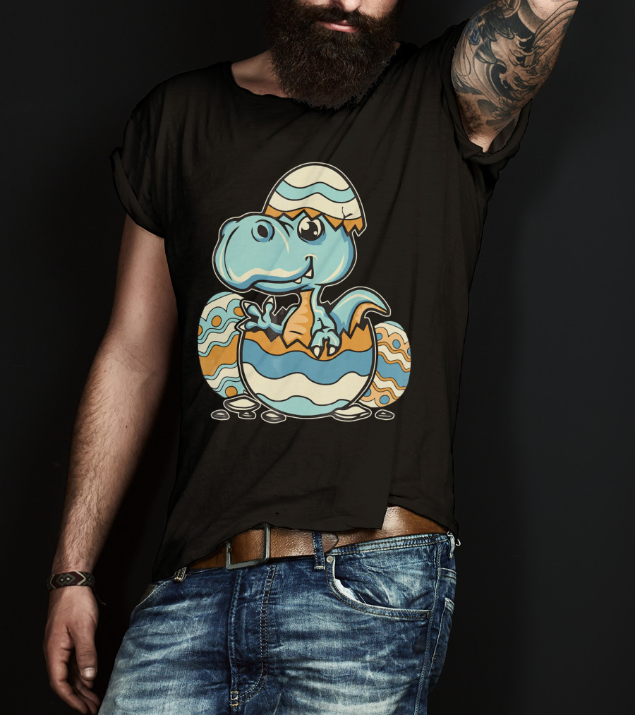 Dinosaur Hatchling In Easter Egg Delight T-Shirt