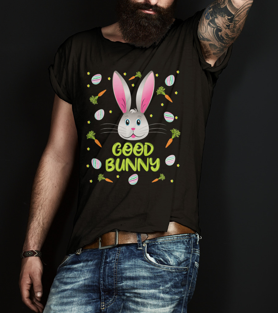 Good Bunny Easter Egg Carrot Fun T-Shirt