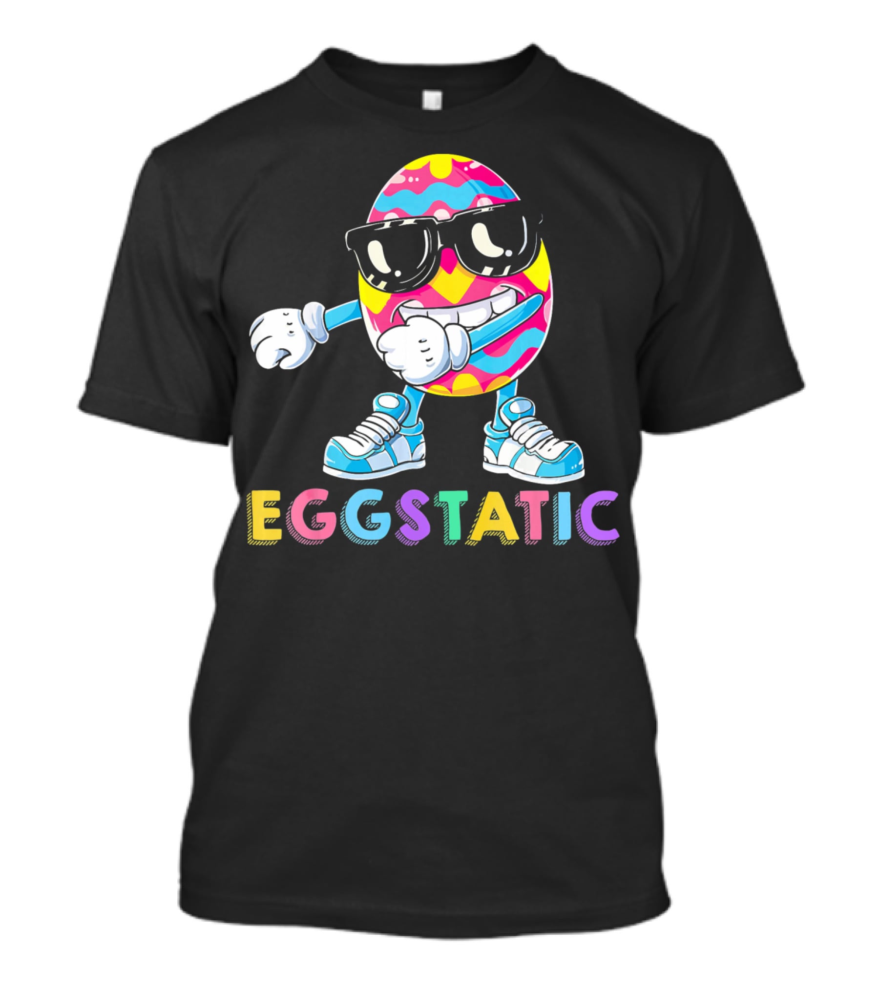 Eggstatic Flossing Easter Egg Dance With Sunglasses And Sneakers T-Shirt