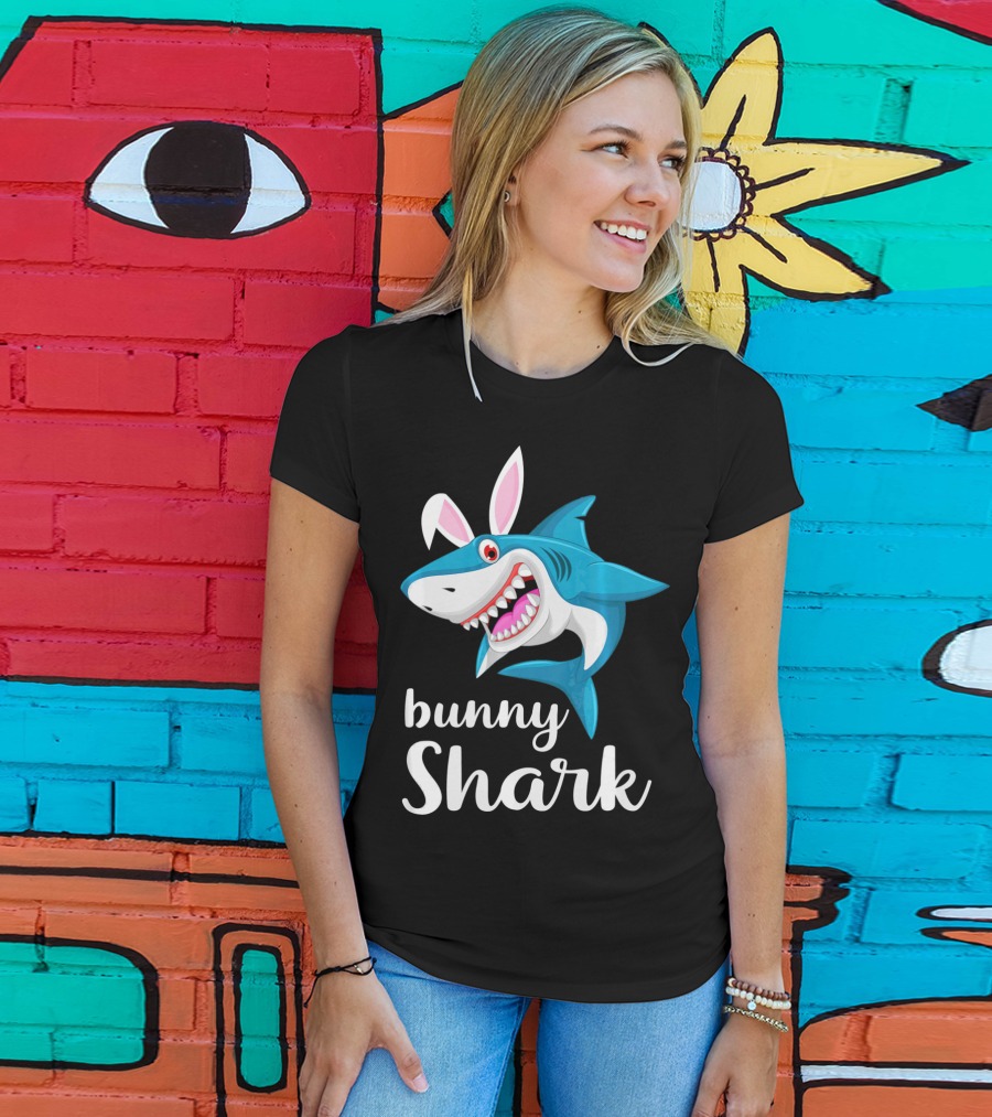 Bunny Shark Easter Yout T-Shirt