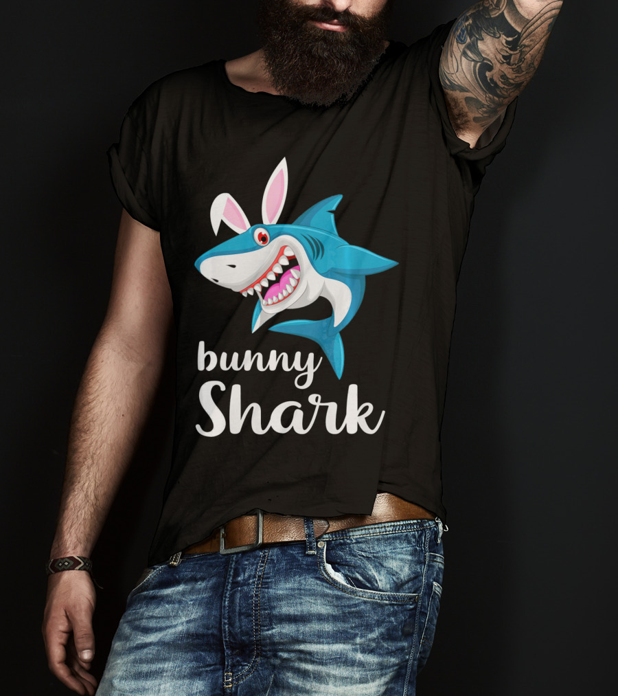 Bunny Shark Easter Yout T-Shirt