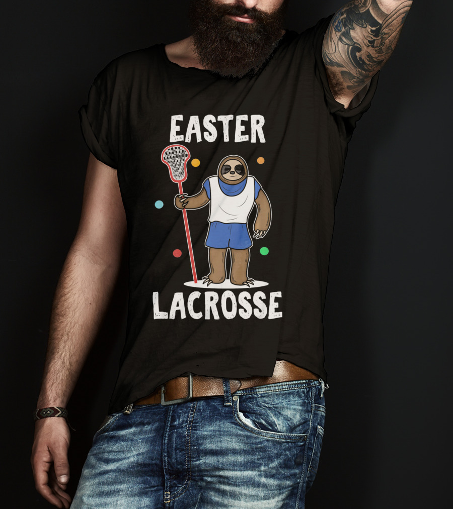 Easter Lacrosse Funny Easter Idea Happy Easte T-Shirt