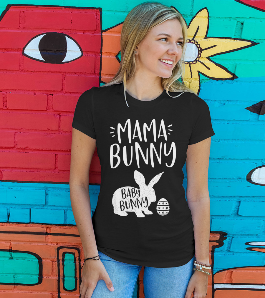 Mama Bunny Baby Bunny Cute Easter T-Shirt