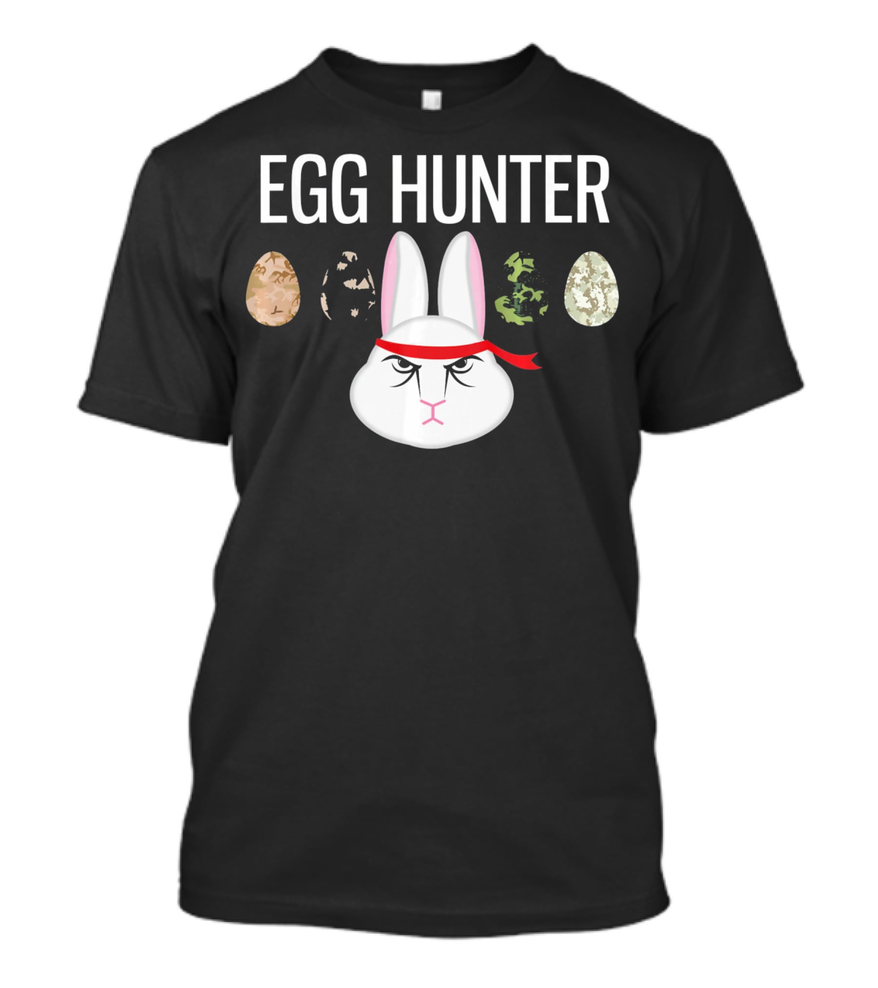 Egg Hunter Ninja Bunny Easter T-Shirt