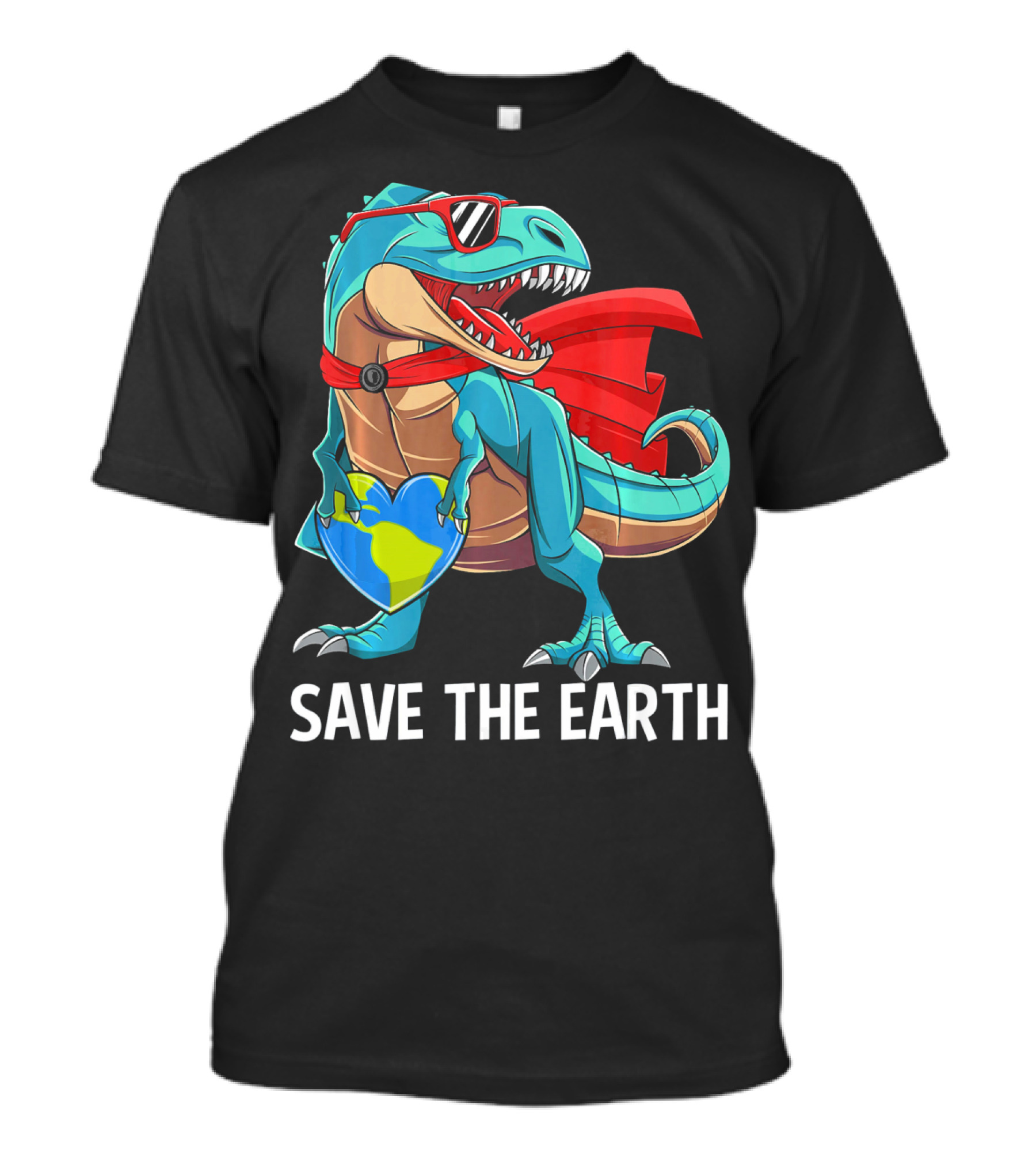 Save The Earth Dinosaur Kids Boys Earth Day T-Shirt