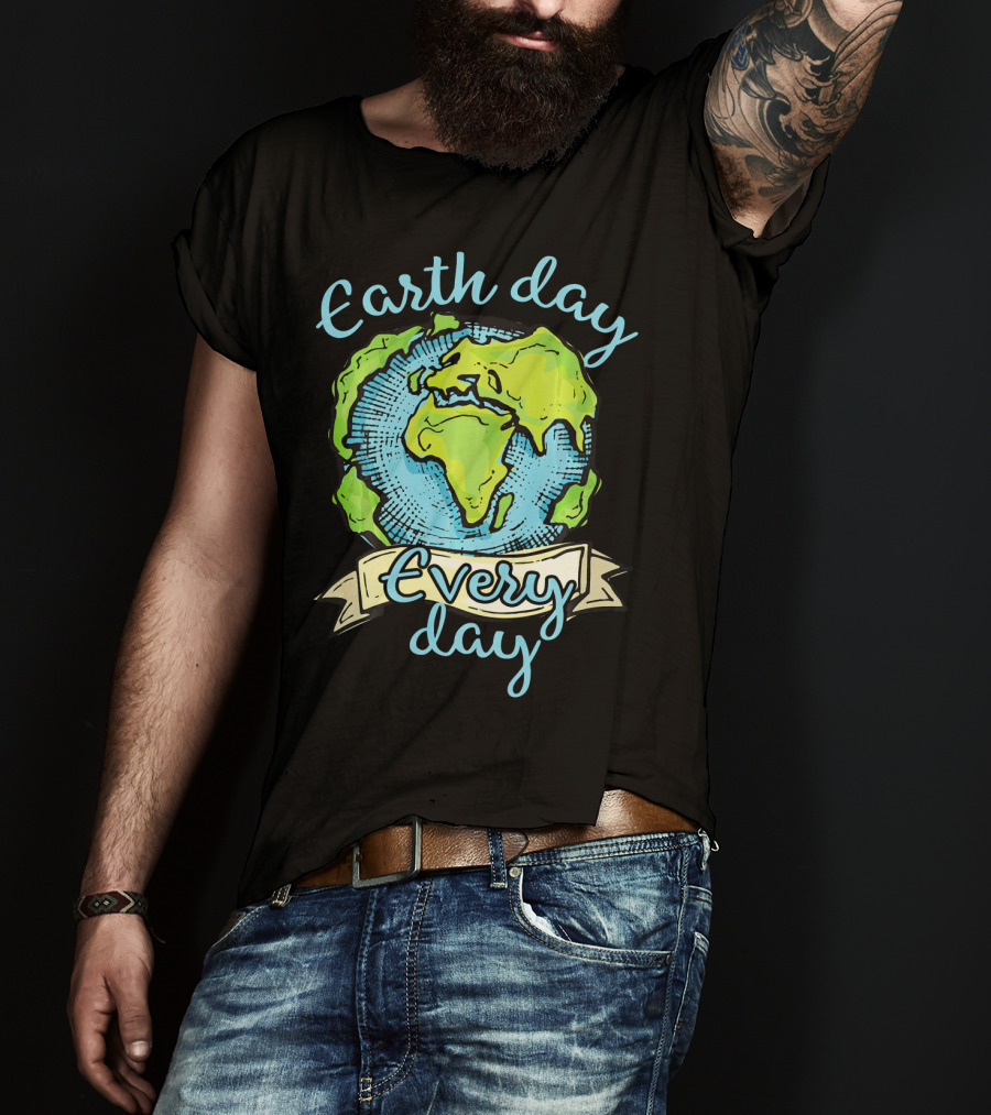 Earth Day Every Day Planet Embrace T-Shirt