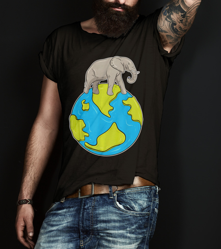 Celebrate Every Day Earth Elephant T-Shirt