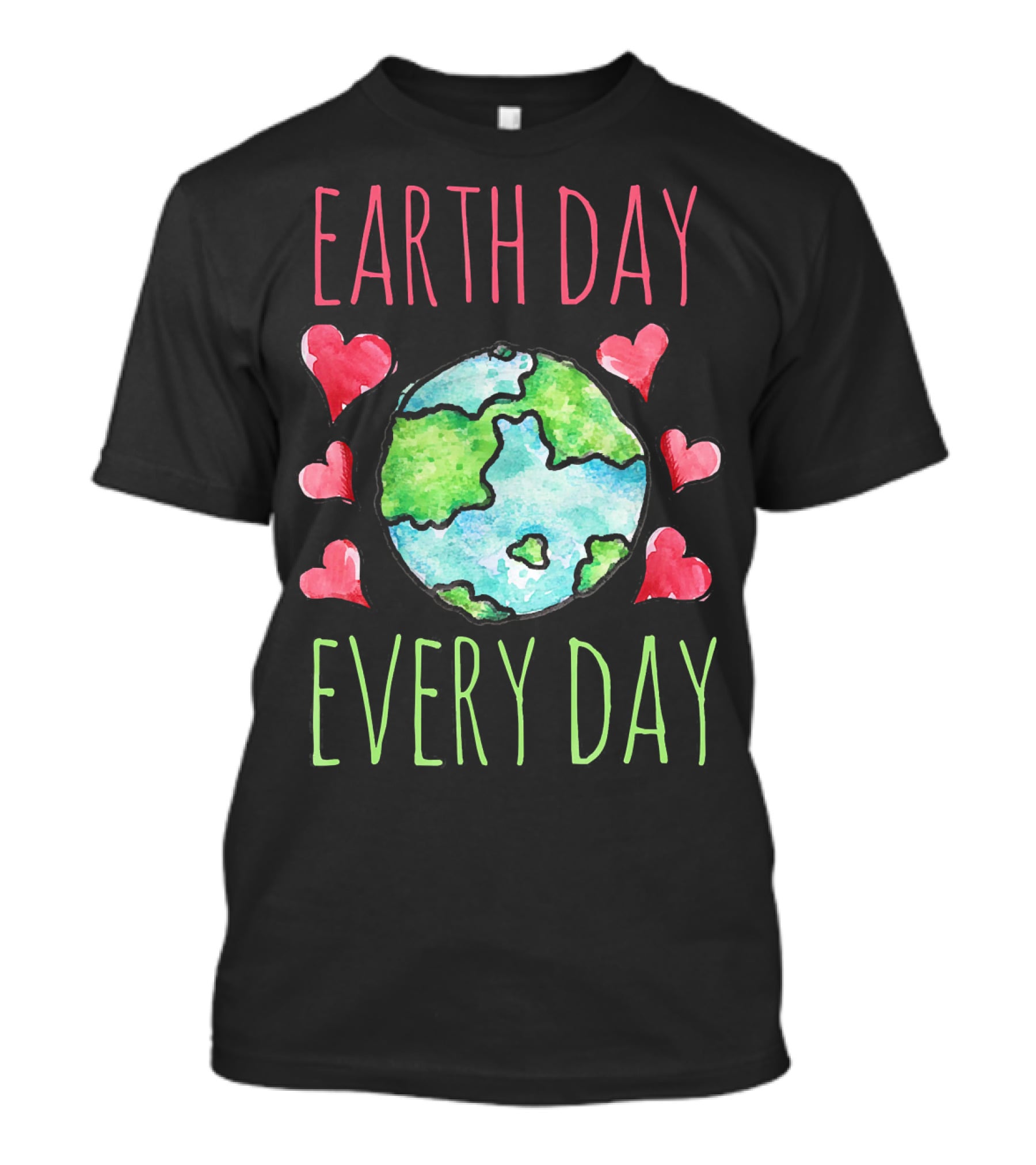 Earth Day Every Day Cute Earthy Heart T-Shirt