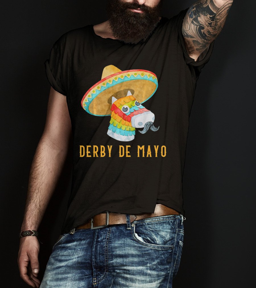 Derby De Mayo Kentucky Horse Race Piñata Sombrero T-Shirt