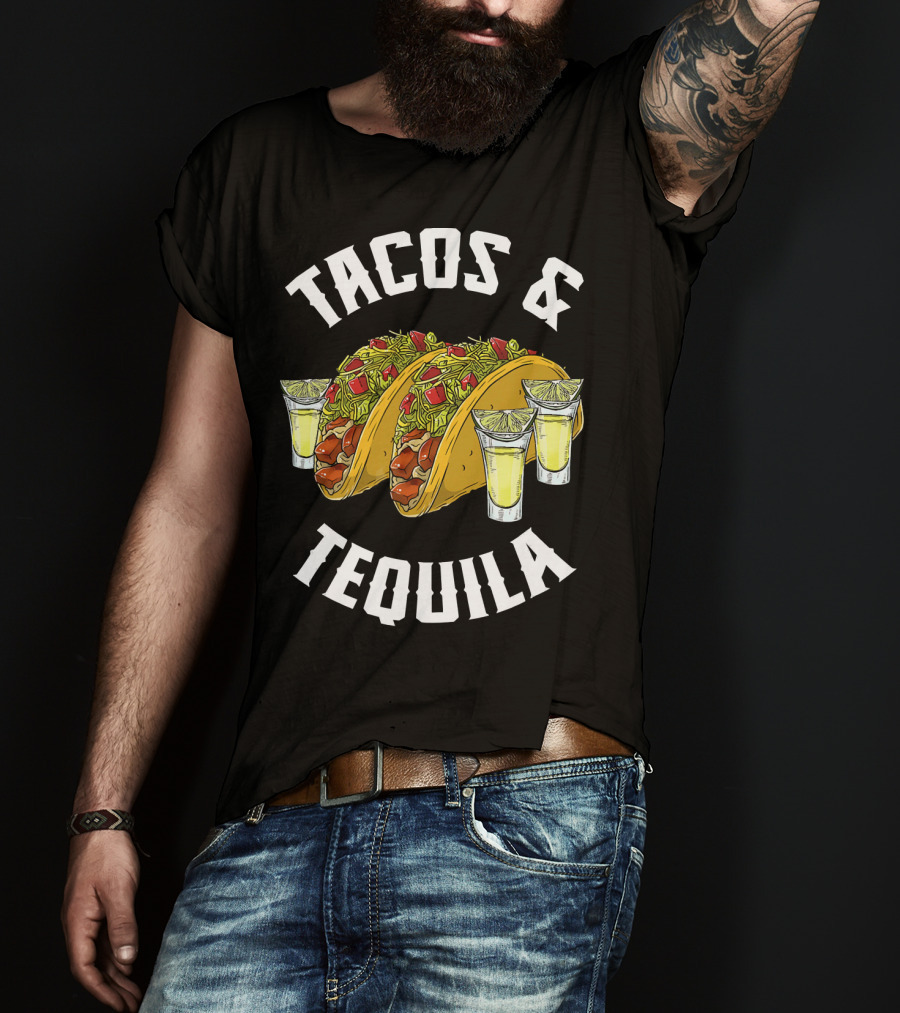 Tacos And Tequila With Lime Shots T-Shirt