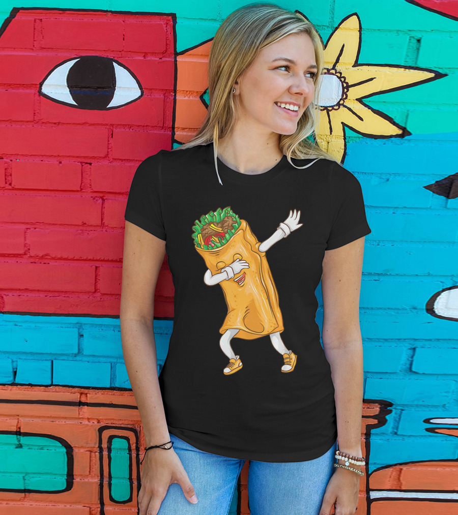 Cinco De Mayo Dabbing Burrito Cool Taco Party T-Shirt