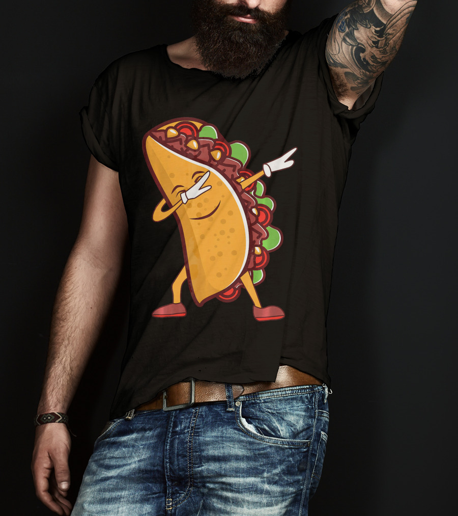 Dabbing Taco Cinco De Mayo Mexican Food T-Shirt