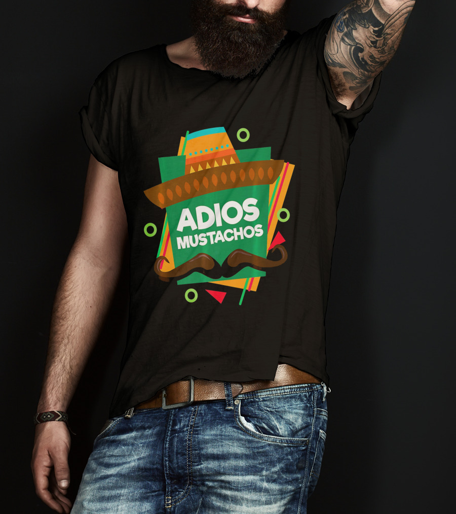 Adios Mustachos Cinco De Mayo Party T-Shirt