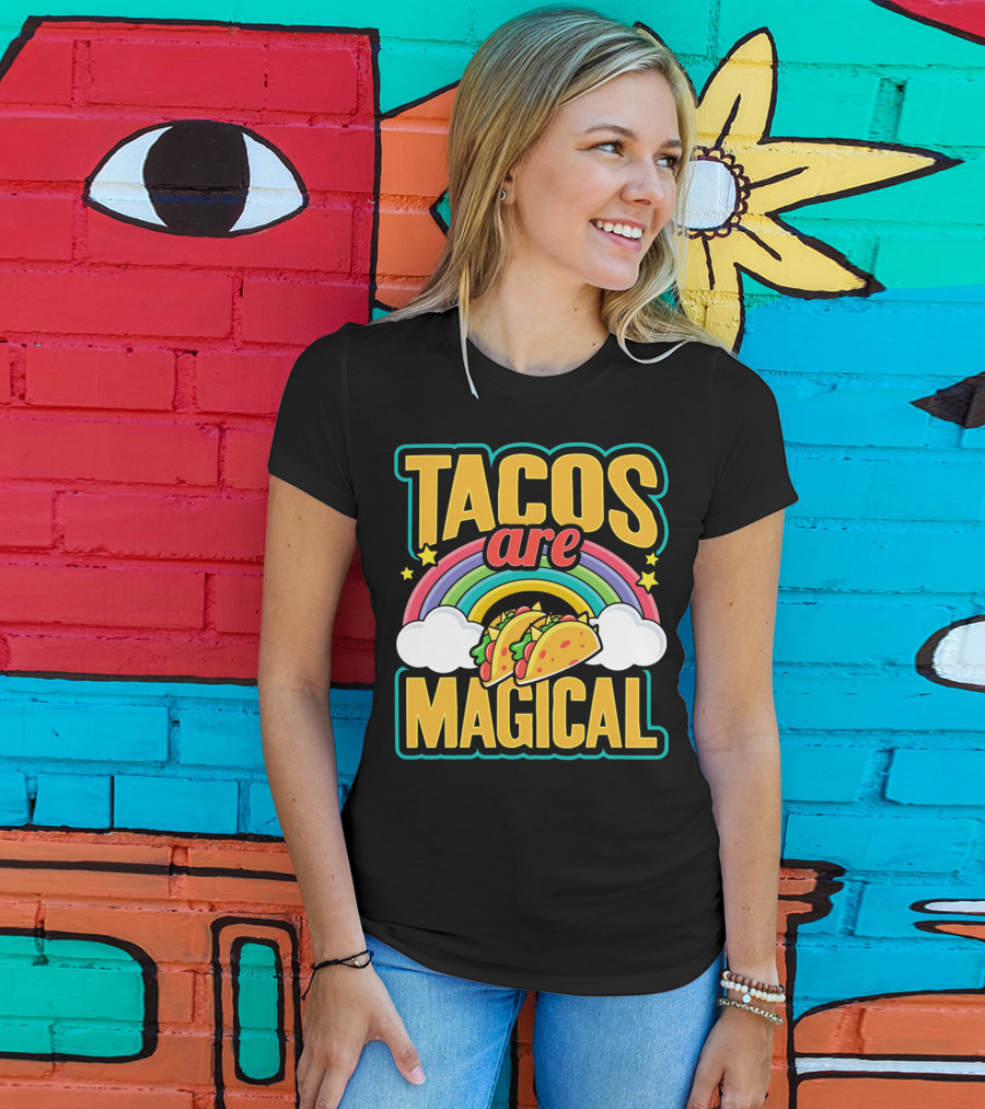 Tacos Are Magical Rainbow Taco T-Shirt