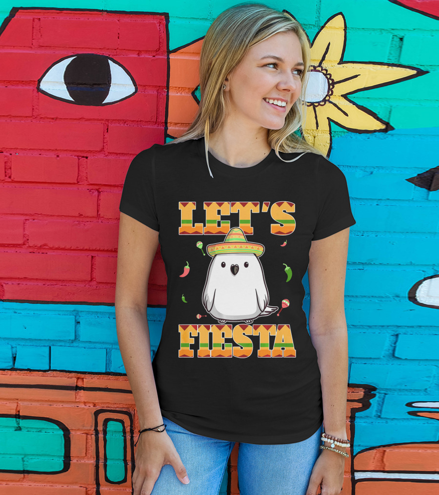 Let's Fiesta Bird Sombrero Cinco De Mayo Mexican T-Shirt
