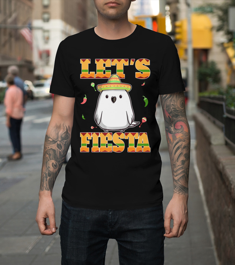 Let's Fiesta Bird Sombrero Cinco De Mayo Mexican T-Shirt