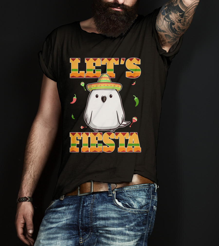 Let's Fiesta Bird Sombrero Cinco De Mayo Mexican T-Shirt