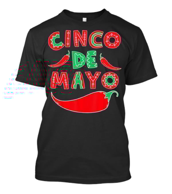 Cinco De Mayo Red And Green Peppers T-Shirt