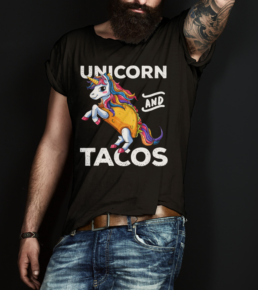 Unicorn And Tacos Cinco De Mayo Celebration Parade T-Shirt