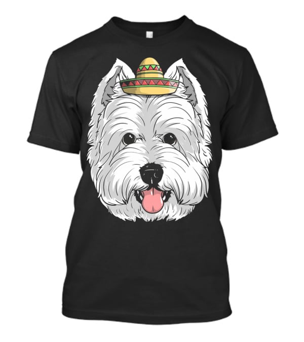 Cinco De Mayo Westie Dog Sombrero Fiesta T-Shirt