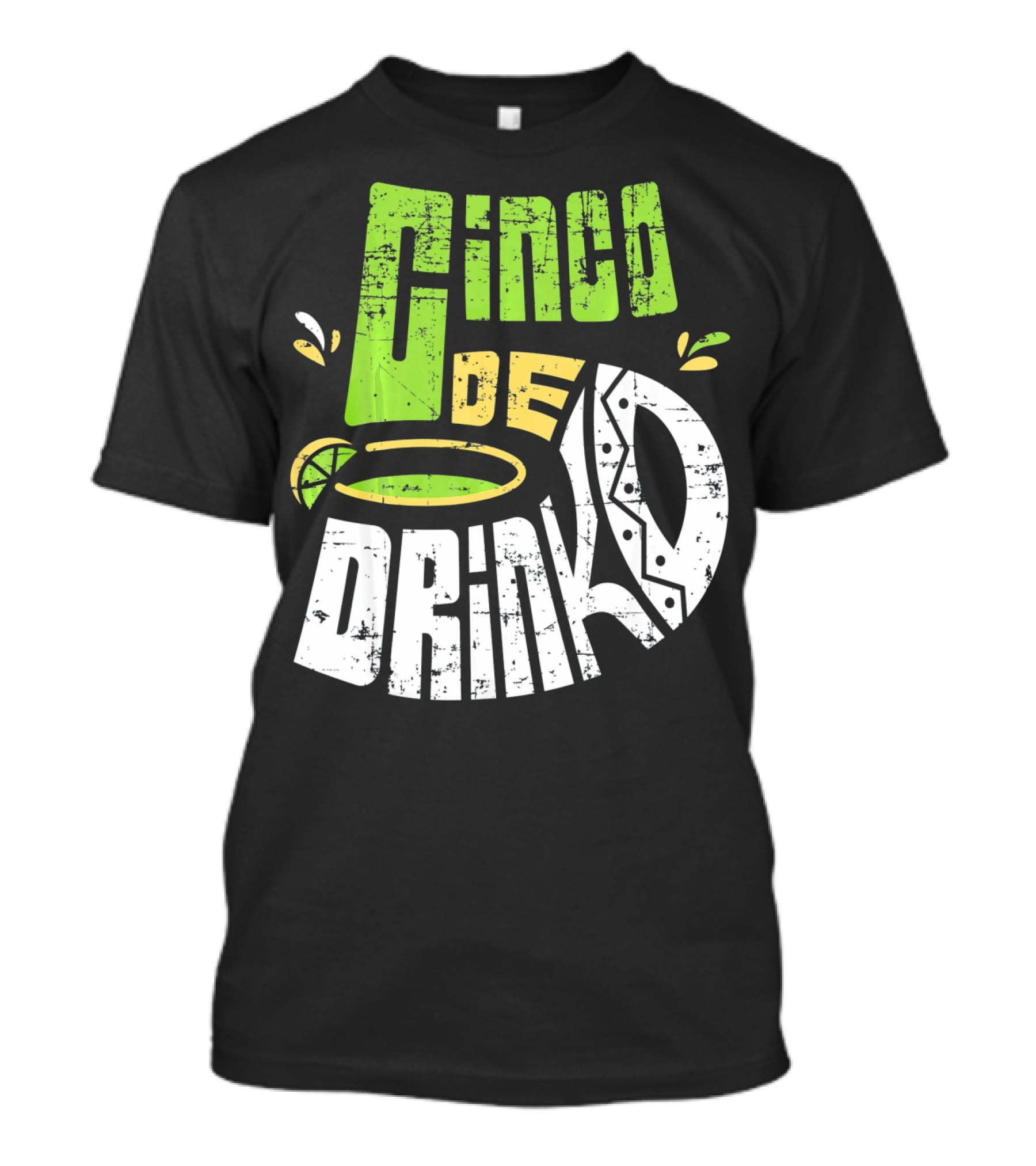 Cinco De Mayo Fiesta Cinco De Drinko Lime And Tequila T-Shirt
