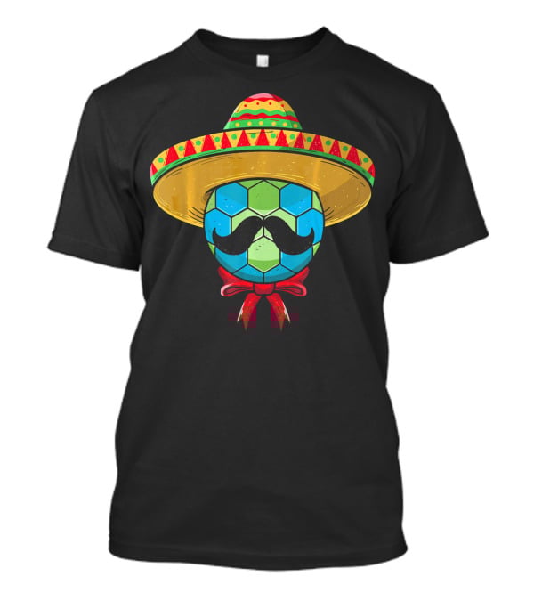 Cinco De Mayo Mexican Sombrero Mustache Handball T-Shirt