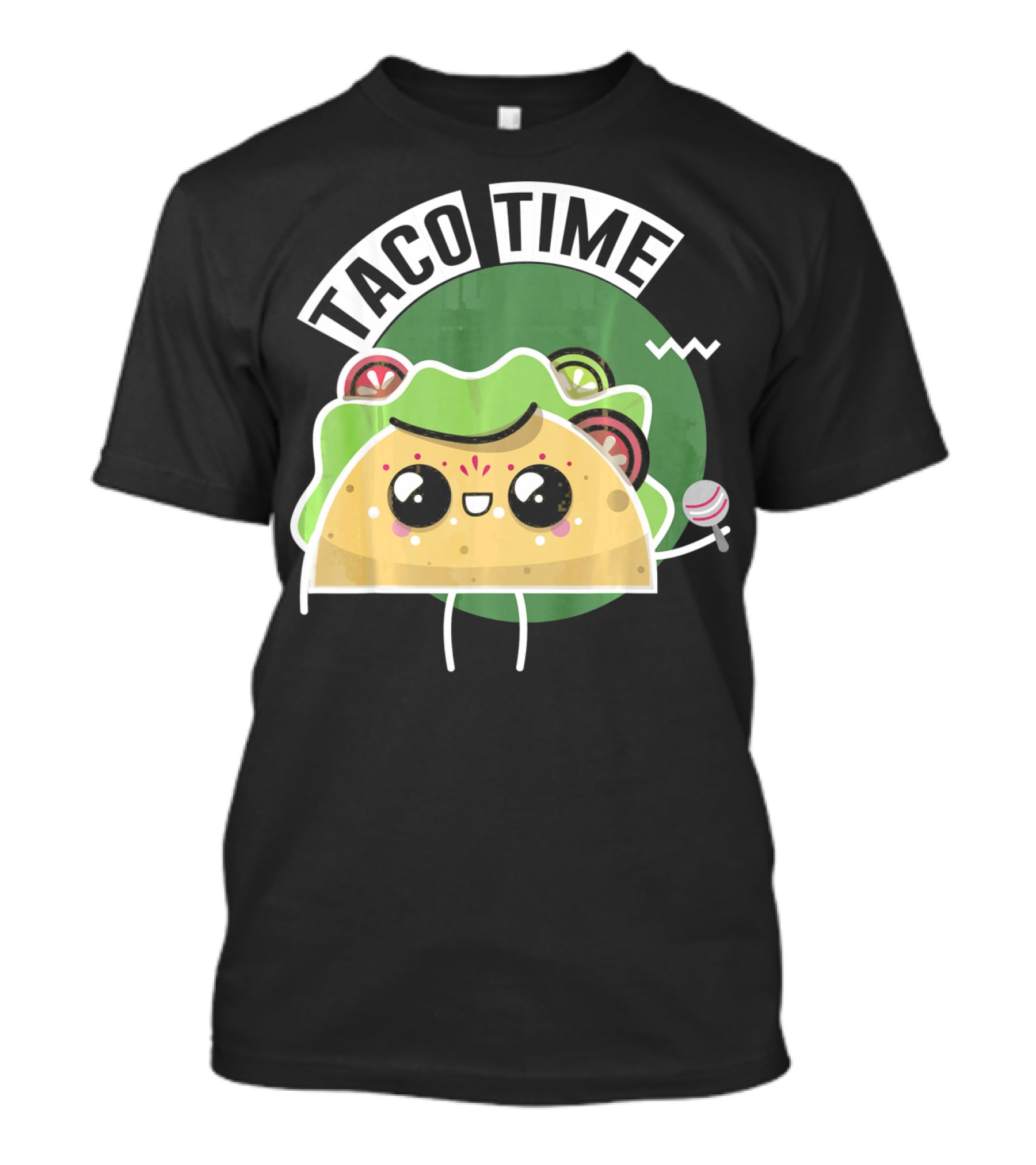 Taco Time Cinco De Mayo Me Food Cartoon Fiesta T-Shirt