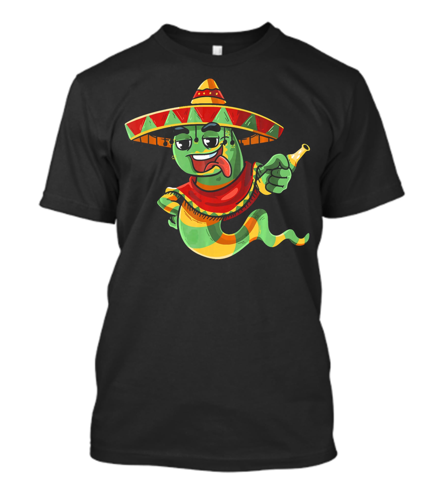 Cinco De Mayo Sombrero Mexican Tequila Worm Fiesta T-Shirt