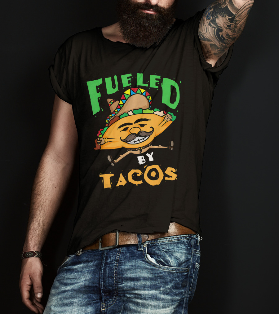 Fueled By Tacos Sombrero Cinco De Mayo T-Shirt
