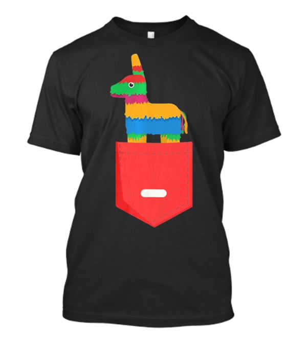 Cinco De Mayo Mexican Pinata In Pocket T-Shirt