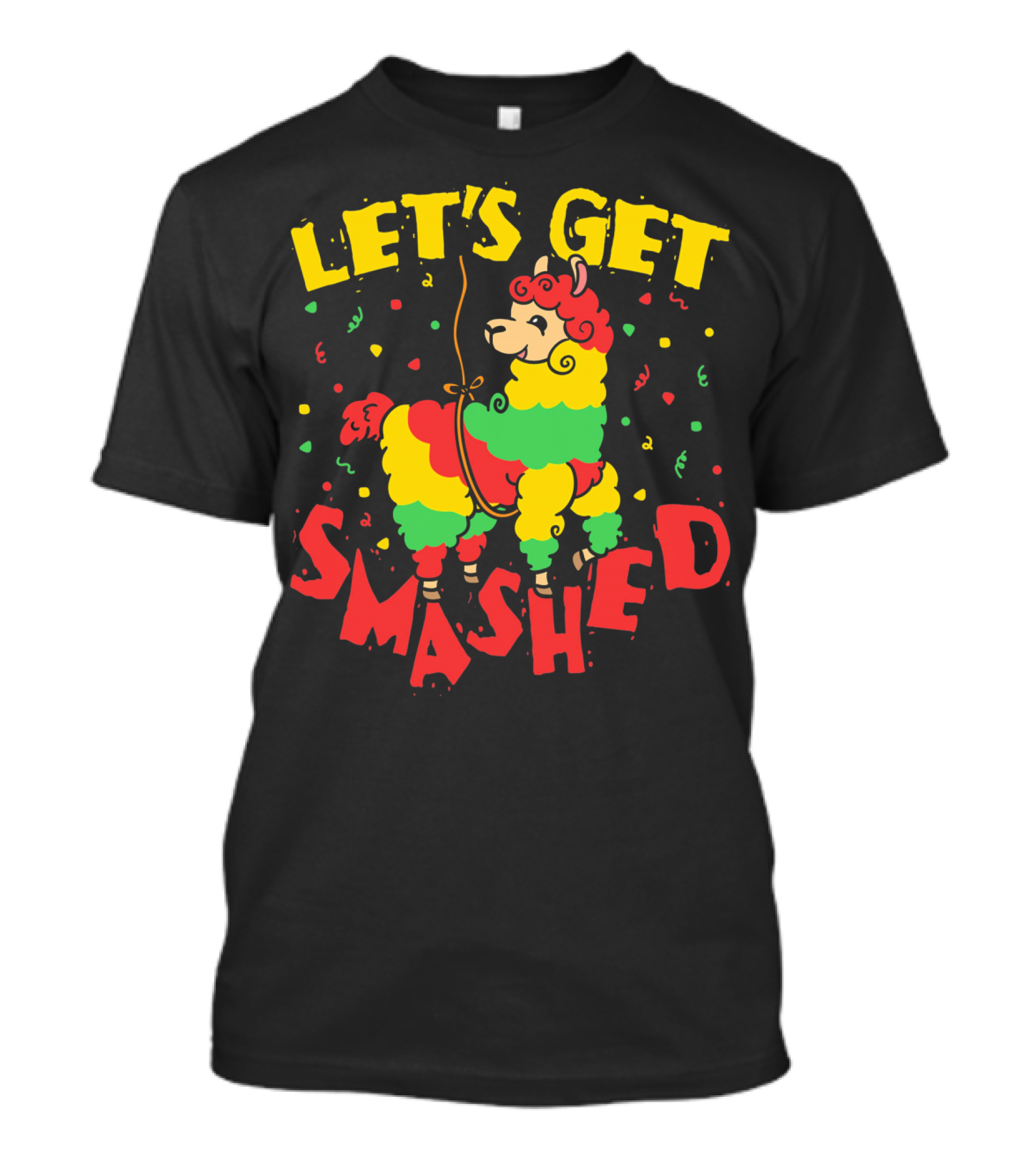 Let's Get Smashed Llama Cinco De Mayo T-Shirt