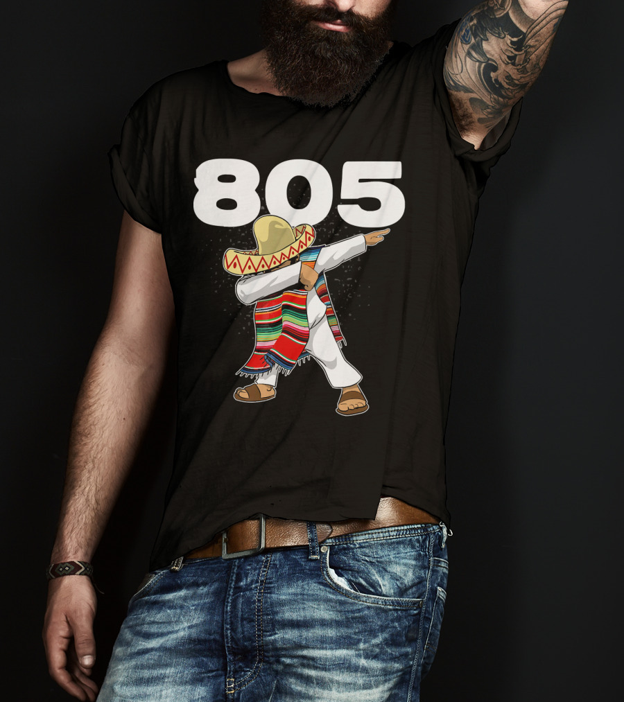 805 Cinco De Mayo Mexican Celebration Dance In California Area Code T-Shirt