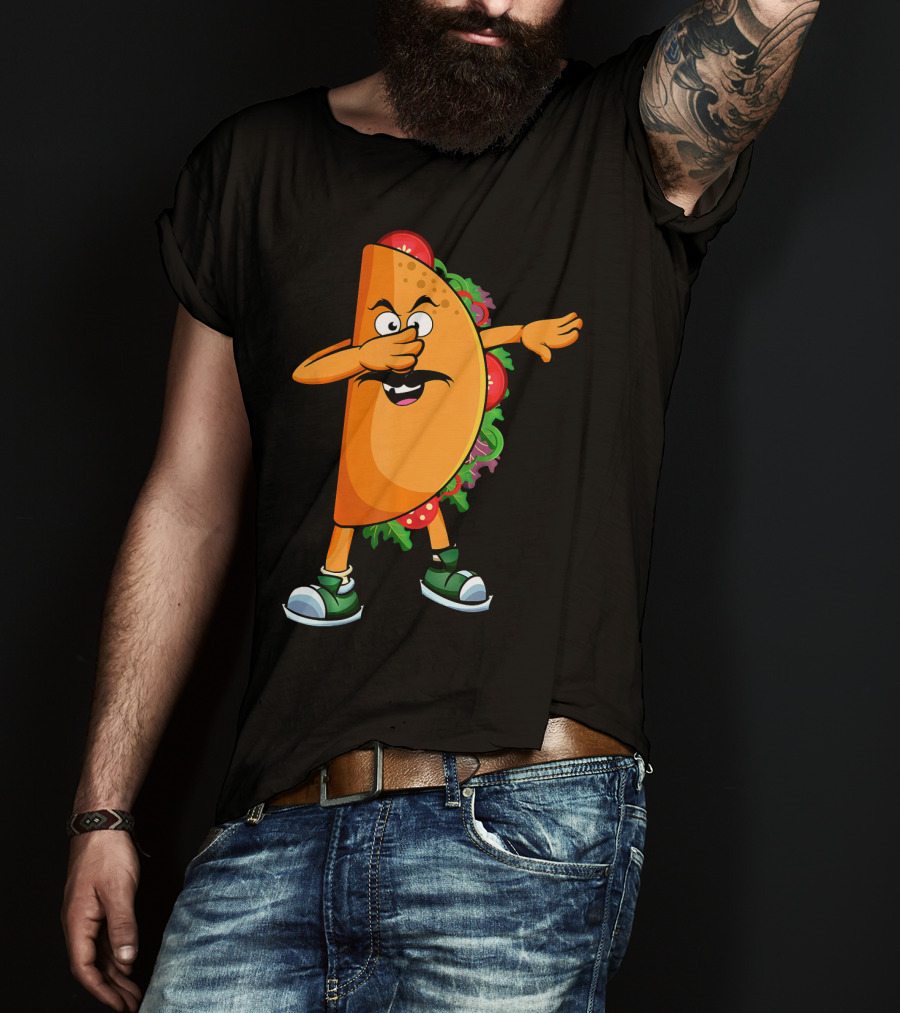 Dabbing Taco Mexican Dab Tacos Salsa Dance Fun T-Shirt