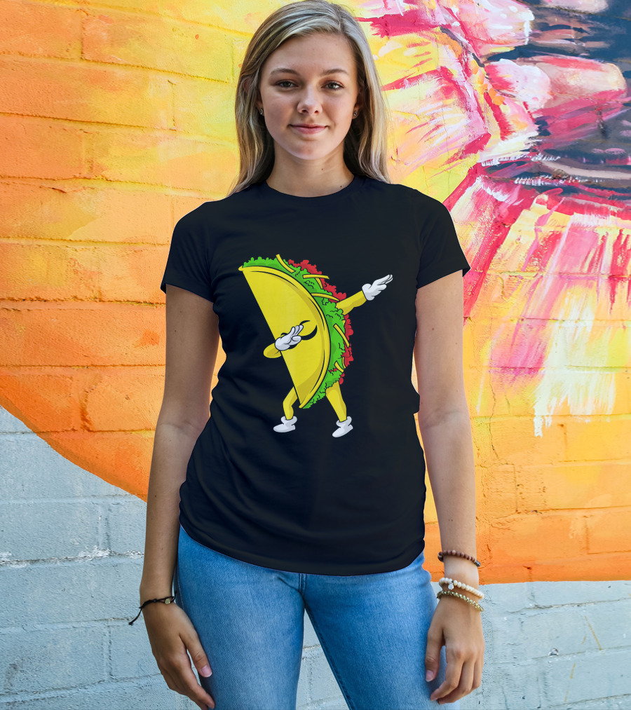 Dabbing Taco Cinco De Mayo Mexican Fiesta T-Shirt