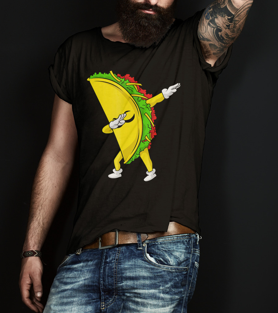 Dabbing Taco Cinco De Mayo Mexican Fiesta T-Shirt