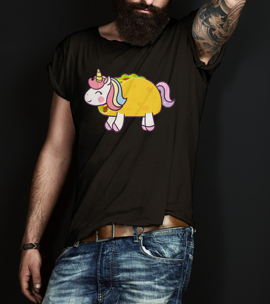 Unicorn Taco Animal Funny Mexican Cinco T-Shirt