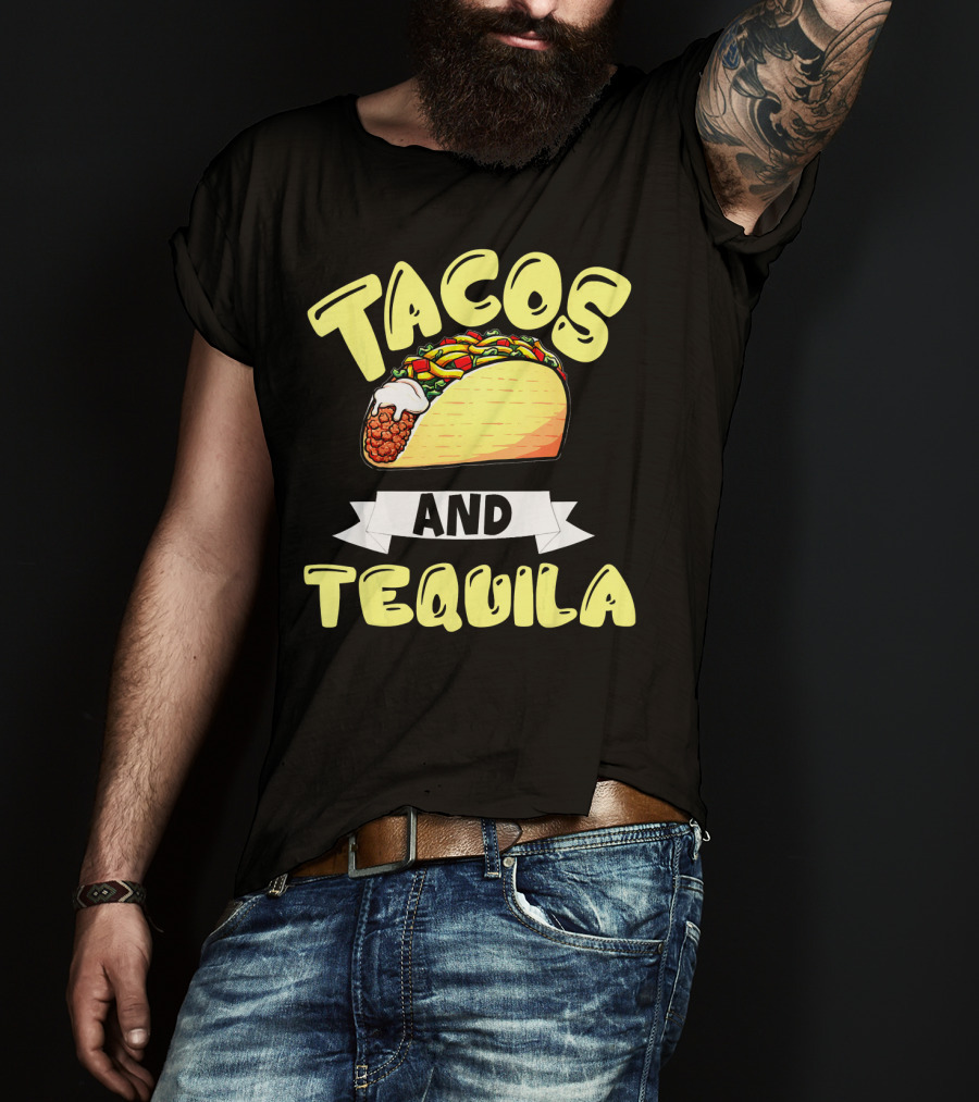 Tacos And Tequila Cinco De Mayo Celebration Mexica T-Shirt