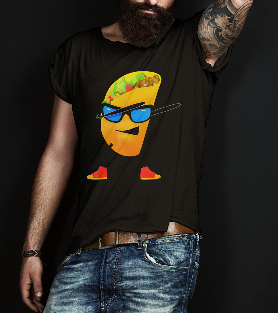 Taco Kids Dabbing Cool Shades Taco T-Shirt