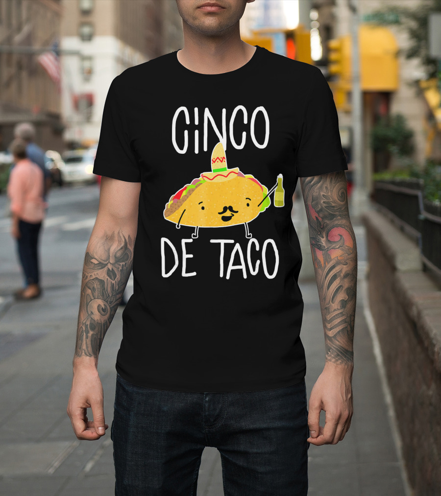 Cinco De Taco Funny Cute Mexican Fiesta T-Shirt