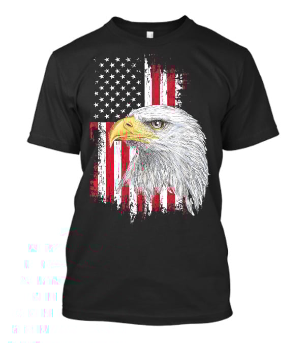 USA Bald Eagle American Flag Independence Day Fourth Of July T-Shirt
