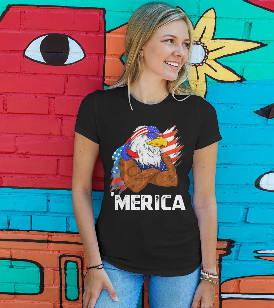 'Merica USA Eagle Freedom American Patriot T-Shirt