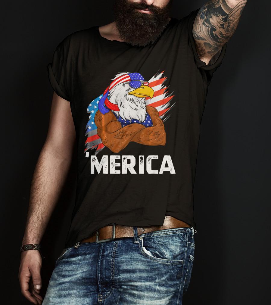 'Merica USA Eagle Freedom American Patriot T-Shirt